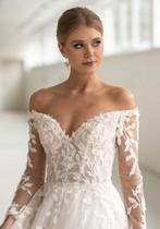 Moderne Sissi trouwjurk, Ophalen, Nieuw, Wit, Trouwjurk