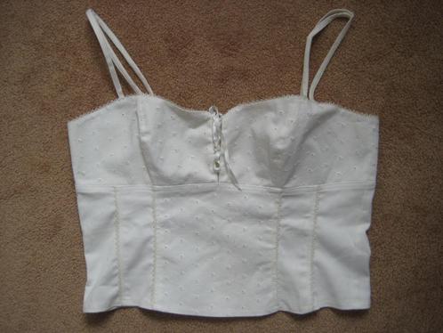 Nieuw: Frou Frou top. Maat 40 = M., Kleding | Dames, Tops, Nieuw, Maat 38/40 (M), Wit, Zonder mouw, Ophalen of Verzenden