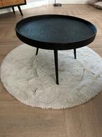 Salontafel zwart rond, Huis en Inrichting, Ophalen, 50 tot 100 cm, Rond, 50 tot 100 cm