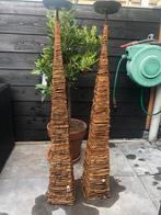 gewilde riviera maison kandelaars robuust  rotan, Ophalen of Verzenden, Gebruikt