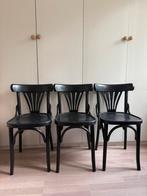 Cafe eetkamerstoelen (Thonet stijl), Huis en Inrichting, Stoelen, Ophalen, Zwart, Thonet, Zo goed als nieuw