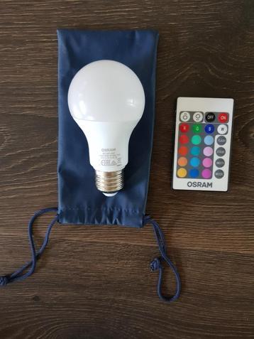 Osram LED-lamp 9(=60)watt meerkleurig met afstandsbediening beschikbaar voor biedingen