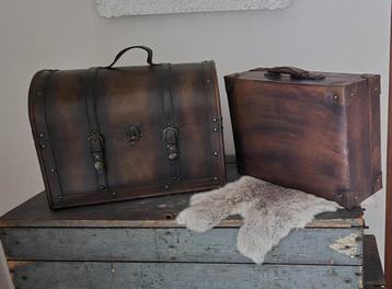 Woonaccessoires 2x woonkoffer decoratie beschikbaar voor biedingen