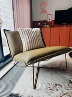 Prachtige Jess design fauteuil Earl olive leather, Ophalen of Verzenden, Zo goed als nieuw, 75 tot 100 cm, Leer