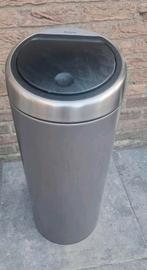 Brabantia Touch bin 30L, Ophalen, 50 tot 75 cm, Zo goed als nieuw, Rvs