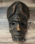 Antiek hout masker uit erfenis, Antiek en Kunst, Curiosa en Brocante, Ophalen of Verzenden