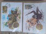 wnf munten, met originele postzegels, Postzegels en Munten, Ophalen of Verzenden, 2 euro