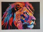 Canvas doek Leeuw, Ophalen, Zo goed als nieuw, Schilderij, 100 tot 125 cm
