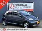 Toyota Aygo 1.0 12V VVT-I 5DRS Plus, AIRCO, LMV. ALL SEASON, Stof, Gebruikt, Zwart, 4 stoelen