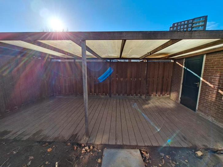 Gratis: hardhouten vlonder, Tuin en Terras, Terrasdelen en Vlonders, Gebruikt, Hout, Ophalen