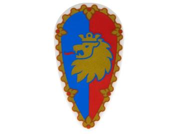 Lego Castle Schild Lion Knights Minifigure, Shield Ovoid  beschikbaar voor biedingen