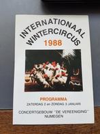 Circus/ Nijmegen/programma Internationaal Wintercircus 1988, Verzamelen, Overige Verzamelen, Ophalen of Verzenden, Gebruikt