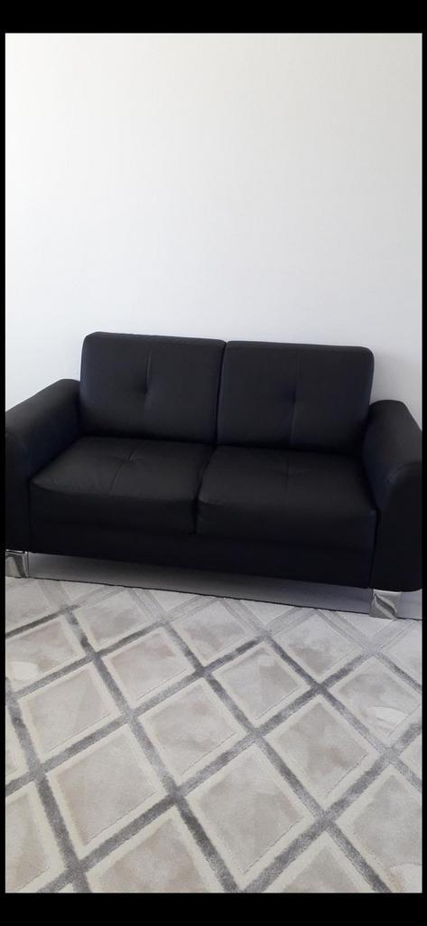 2 Banken, Huis en Inrichting, Slaapkamer | Slaapbanken, Zo goed als nieuw, 90 cm, Tweepersoons, Zwart, Ophalen