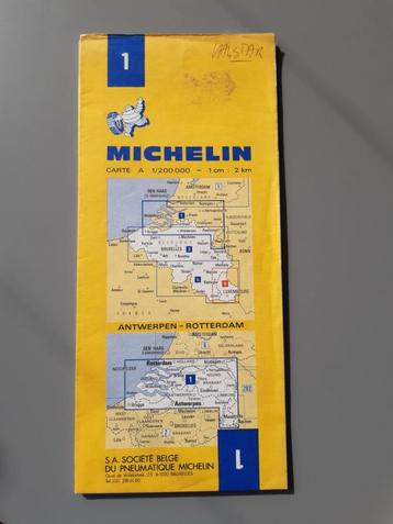 Michelin Kaart nr 1, Zuid Nederland, 1:200.000, 1978, € 3,= beschikbaar voor biedingen
