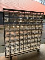 RVS stelling met 72 labbakken. / muizen kweekbakken, Dieren en Toebehoren, Knaagdieren en Konijnen | Hokken en Kooien, Ophalen