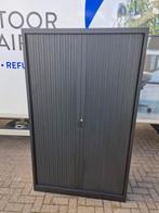 Roldeurkasten zwart hoog ( meerdere beschikbaar) 4x legbord, 100 tot 150 cm, Meerdere deuren, Ophalen of Verzenden, Zo goed als nieuw