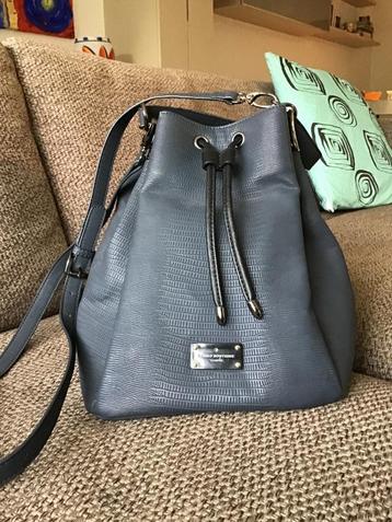 Schouder/handtas in blauw/grijs kunstleer van Pauls Boutique beschikbaar voor biedingen