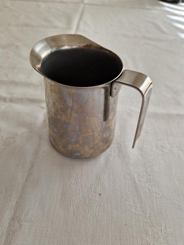 rvs melk kannetje Italwaber inox 1810 om melk op te schuimen, Ophalen of Verzenden, Gebruikt