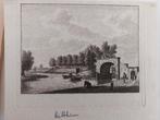 360 / De Lemster Waterpoort te Sloten Originele gravure 1790, Antiek en Kunst, Ophalen of Verzenden