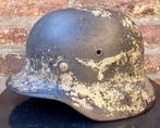 Duitse M40 LW camouflagehelm, Verzamelen, Ophalen of Verzenden, Luchtmacht, Duitsland, Helm of Baret