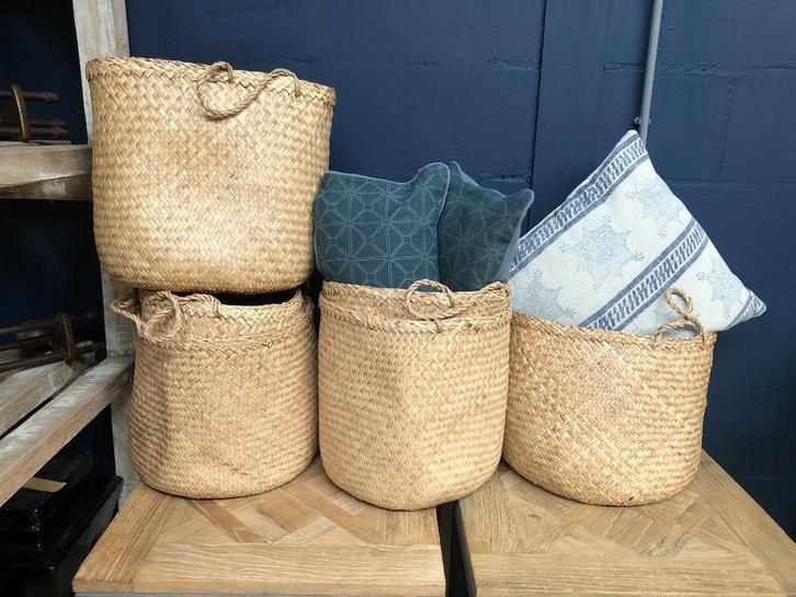 Dille & Kamille manden doorsnede ca. 35 cm, Huis en Inrichting, Woonaccessoires | Schalen en Manden, Nieuw, Mand, Rond, Overige materialen