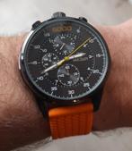 Mooi Horloge met kroon aan bovenzijde, Overige merken, Staal, Polshorloge, Kunststof