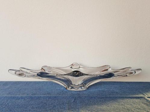 Schaal Artglass XXL Kristal Art Vannes France Vintage 1960’s, Antiek en Kunst, Antiek | Glas en Kristal, Ophalen of Verzenden