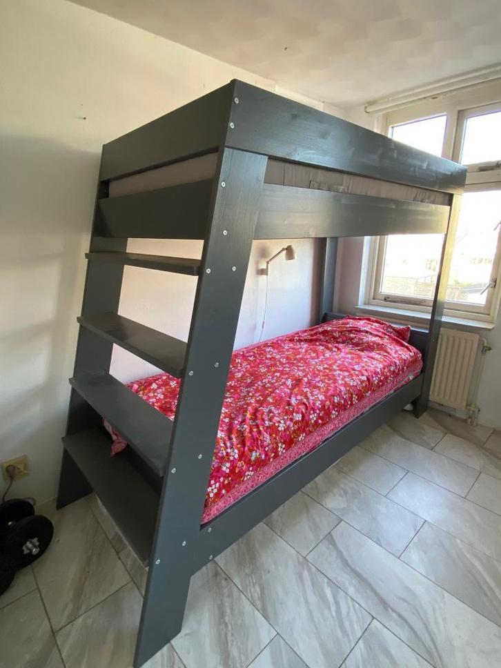 Stapelbed, Huis en Inrichting, Slaapkamer | Stapelbedden en Hoogslapers, Gebruikt, Stapelbed, 90 cm, 200 cm, Tweepersoons, Ophalen