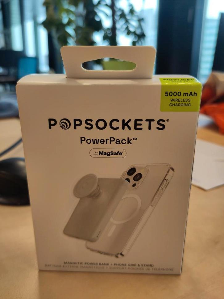Popsockets PowerPack MagSafe - Draadloos Opladen, Audio, Tv en Foto, Drones, Nieuw, Ophalen of Verzenden