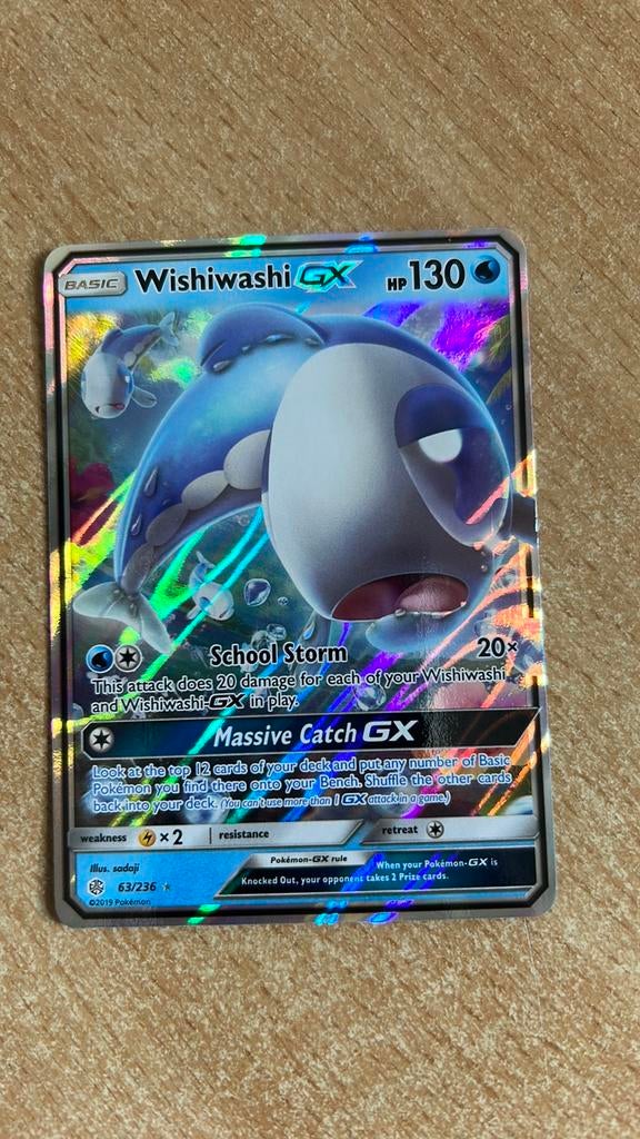 Wishiwashi GX 63/236 Cosmic Eclipse, Ophalen of Verzenden, Zo goed als nieuw