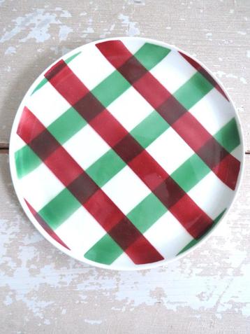 Geruit bord Keralux Boch Freres groen/ rood beschikbaar voor biedingen