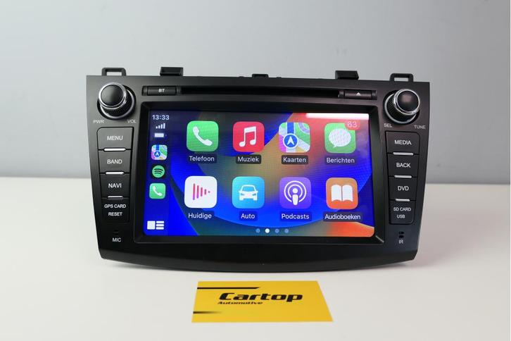 Mazda 3 Autoradio | 2010 t/m 2013 | Carplay, Auto diversen, Autonavigatie, Zo goed als nieuw, Ophalen of Verzenden