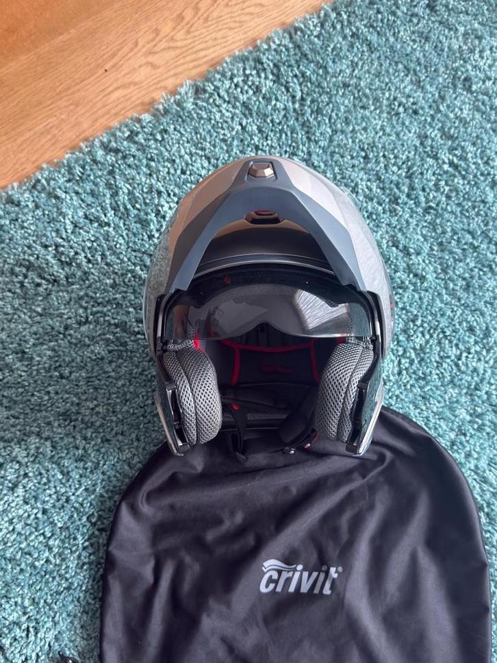 Crivit Systeemhelm - Zo goed als nieuw!, Motoren, Kleding | Motorhelmen, Dames, Systeemhelm, S, Overige merken, Tweedehands, Ophalen of Verzenden