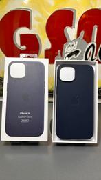 Apple iPhone 14 Leather Case Ink, Apple, IPhone 14, Frontje of Cover, Nieuw