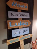 Wegwijzers geboorte Gender reveal Babyshower baby borrel, Ophalen of Verzenden, Nieuw