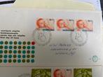4st fdc met comb.uit kinderblok uit 1966, Ophalen of Verzenden, Beschreven, Nederland