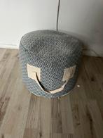 Kleine poef, Huis en Inrichting, Ophalen, Zo goed als nieuw, Rond, Minder dan 50 cm