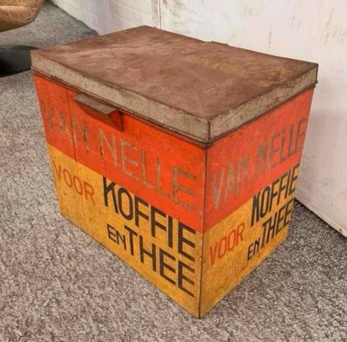Blik groot oud vintage van Nelle blik voor Koffie en Thee., Verzamelen, Blikken, Ophalen of Verzenden