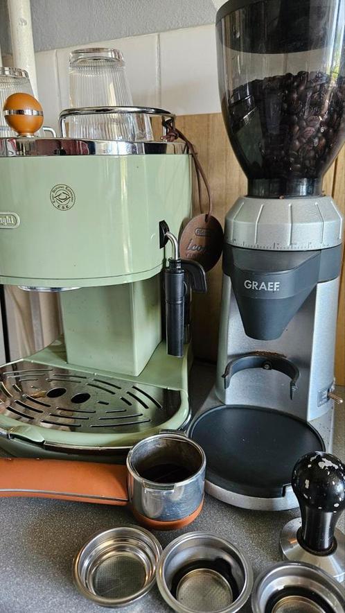 Delonghi Icona vintage+ Graef CM-800, Witgoed en Apparatuur, Koffiezetapparaten, Zo goed als nieuw, Ophalen of Verzenden