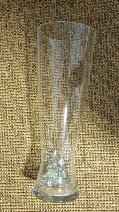 Prachtige degelijk mondgeblazen glazen vaas 45 cm h. 14 d.sn, Huis en Inrichting, Woonaccessoires | Vazen, Nieuw, Overige kleuren