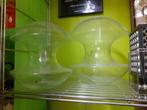 Jaren 70 vaas klokhuis glas space age design retro vintage, Huis en Inrichting, Gebruikt, ?, Glas, Minder dan 50 cm