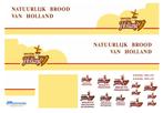 Vrachtauto decal 1:50 Bakkerij Holland, Hobby en Vrije tijd, Modelauto's | 1:50, Verzenden, Nieuw, Bus of Vrachtwagen, Overige merken