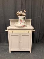 Brocante houten commode - wastafel-kastje, Ophalen