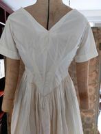 Oud oude antiek antieke jurk 1830 1840 wit witte frans, Antiek en Kunst, Antiek | Kleding en Accessoires, Ophalen of Verzenden
