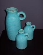 Turquoise kruikjes, Ophalen, Blauw, Aardewerk of Porselein, Zo goed als nieuw