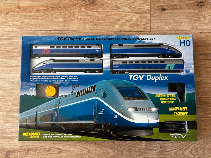 Mehano TGV Treinset HO, Hobby en Vrije tijd, Modeltreinen | H0, Zo goed als nieuw, Treinset, Gelijkstroom, Overige merken, Analoog