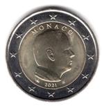 2 Euro Monaco 2021 UNC - Reguliere Munt, Postzegels en Munten, Munten | Europa | Euromunten, Verzenden, Monaco, 2 euro, Losse munt