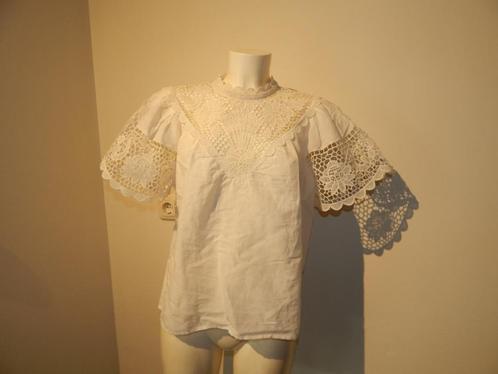 Ulla Johnson linnen/katoen top open mouw wijder 4/S, Kleding | Dames, Tops, Zo goed als nieuw, Maat 36 (S), Wit, Korte mouw, Verzenden