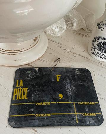 Brocante oud prijskaartje / prijs kaart beschikbaar voor biedingen