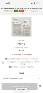 Nanan mand middel en groot, Ophalen of Verzenden, Overige typen